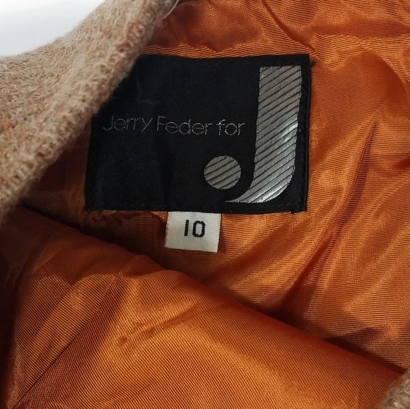 Vintage Womens 100% Wool Rust Midi Skirt with Front Slit Size 10 - Picture 7 of 7